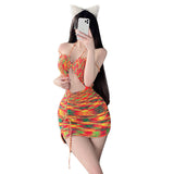 Female Backless Sweater Pajamas Skirts