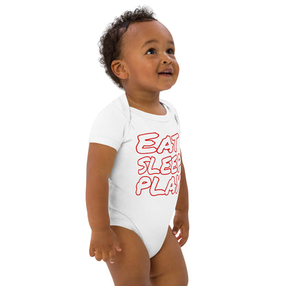 Eat, sleep ,play cotton baby bodysuit