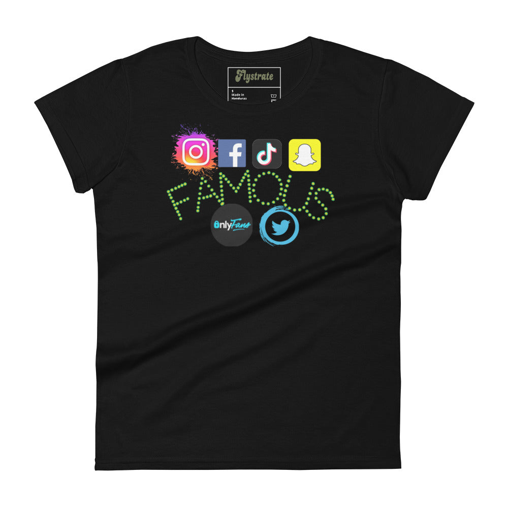 Famous By Flystrate Women's short sleeve t-shirt