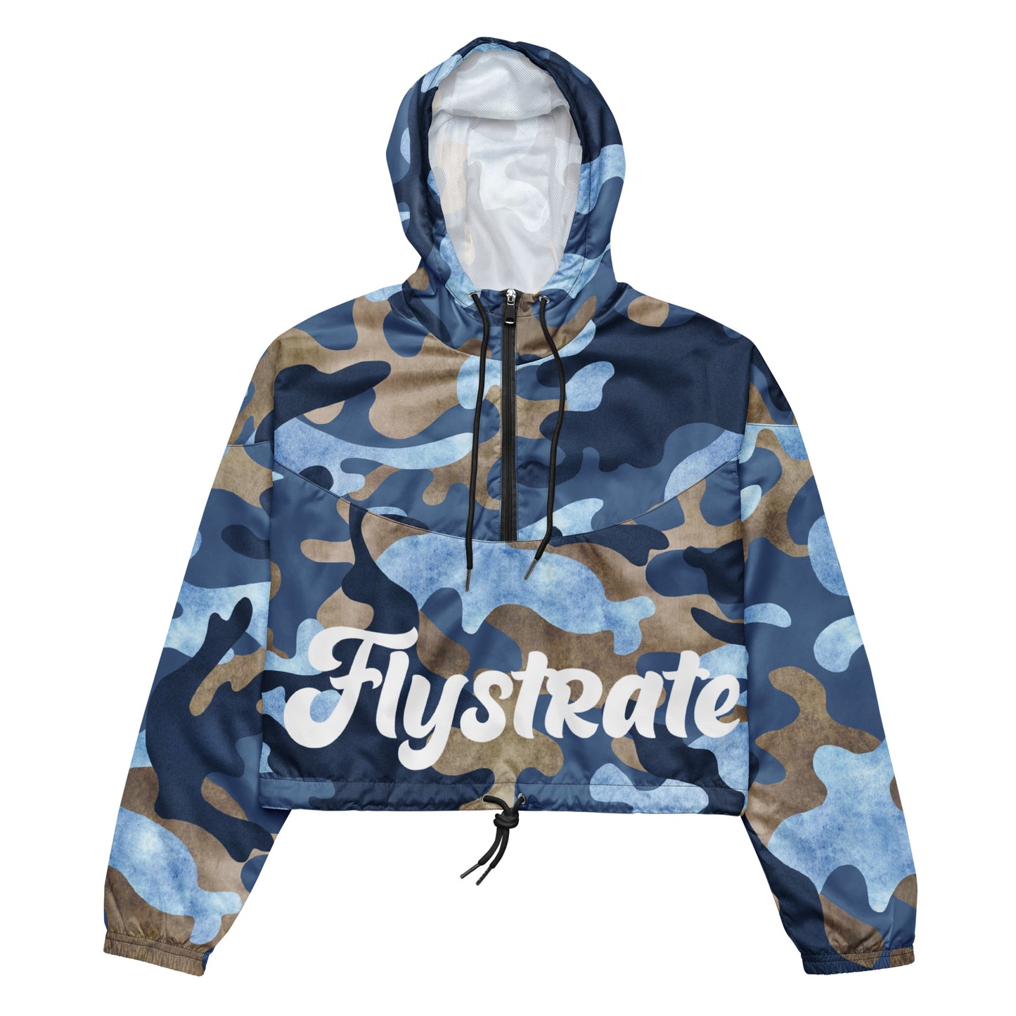 Flystrate Women’s Camo cropped windbreaker