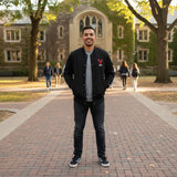 Embroidered slingshot Champion Bomber Jacket