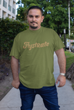 Flystrate khaki logo tee shirt
