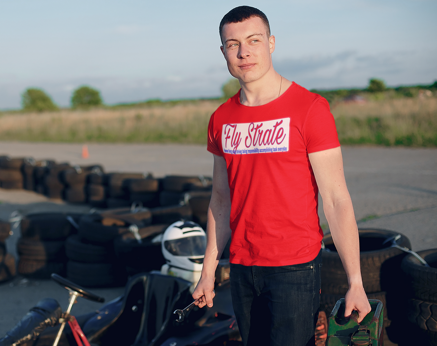 Men's Fly Strate stamped N T-Shirt