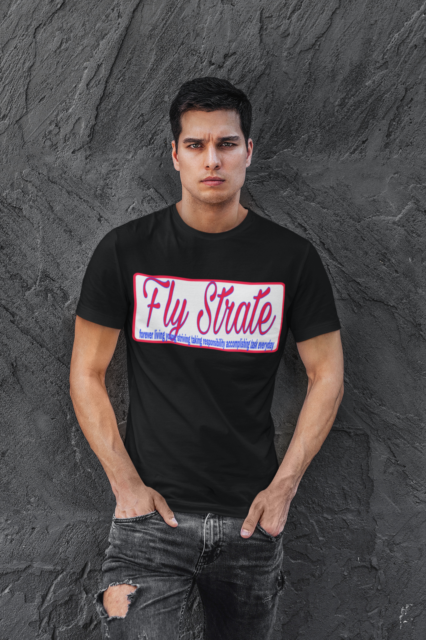Men's Fly Strate stamped N T-Shirt